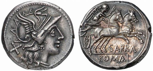 afrania roman coin denarius